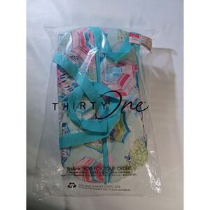 Thirty-One Multicolor Umbrella Print Travel Gym Duffel Bag Women Lightweight